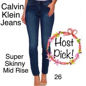 Calvin Klein Jeans Super Skinny Mid Rise 26